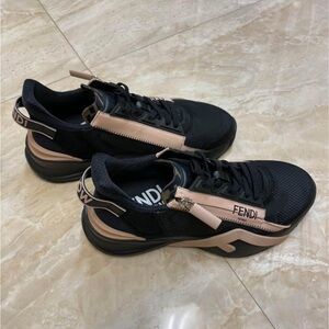 Fendi Black and Pink Women's Sneakers